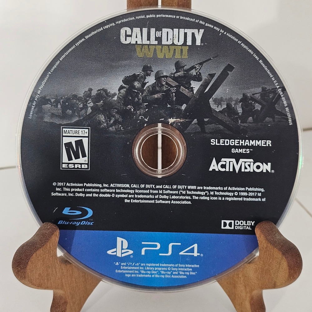 Call of Duty WWII PS4 PlayStation 4 Activision Sledgehammer Games Disc Only